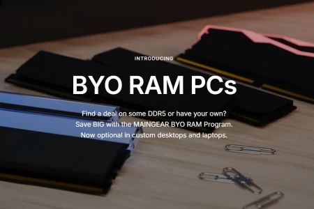 Maingear امکان خرید سیستم گیمینگ بدون رم DDR5 را فراهم کرد