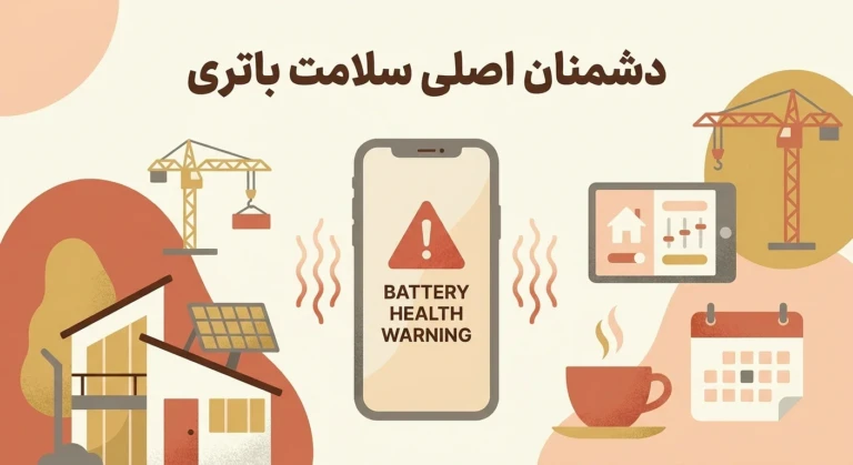 چرا درصد سلامت باتری آیفون کاهش مییابد؟روشهای علمی برای حفظ هلث باتری